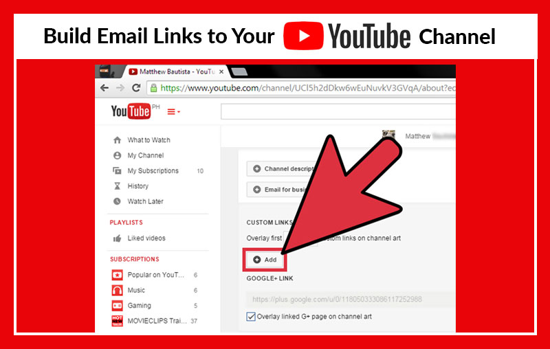 Build-Email-Links-to-Your-Youtube-Channel