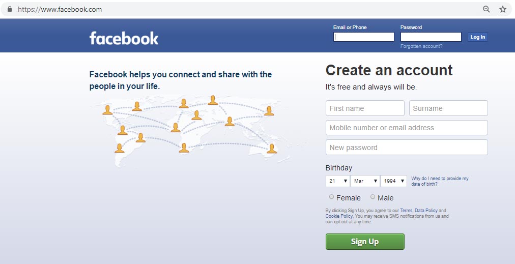 Facebook-Desktop-Version